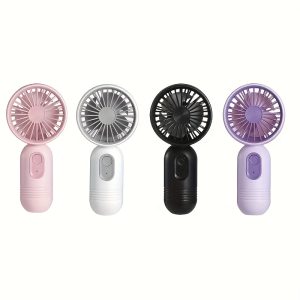 Portable Mini USB Fans, Handheld Rechargeable Desk Fans, 3 Speeds, Quiet Operation, Personal Cooling For Home, Office, Travel