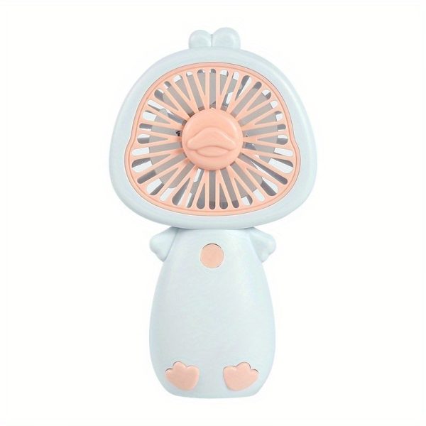 2024 New Handheld Fan Portable USB Rechargeable Pocket Fan Mini Desktop Small Fan Gifts