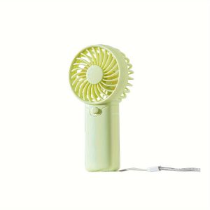 Ultra-Portable Mini Fan - Lightweight, Battery-Powered Handheld Design For Outdoor & Travel Use, Aaa Batteries Not Included