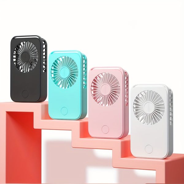 Portable Mini Square Fan With 3 Speeds, Quiet USB Rechargeable Handheld & Desktop Fan, Compact Summer Gift, Space-Saving Design For Backpack Storage, Ideal For Home & Office Use