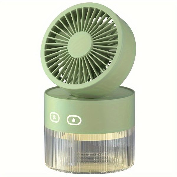 Portable Fan Desktop Fan Foldable Spray Humidified Cooling Fan