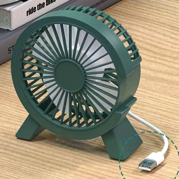 Home Office Quiet Small Fan, USB Fan - Ideal For Office, Dorm, Travel, Summer Comfort